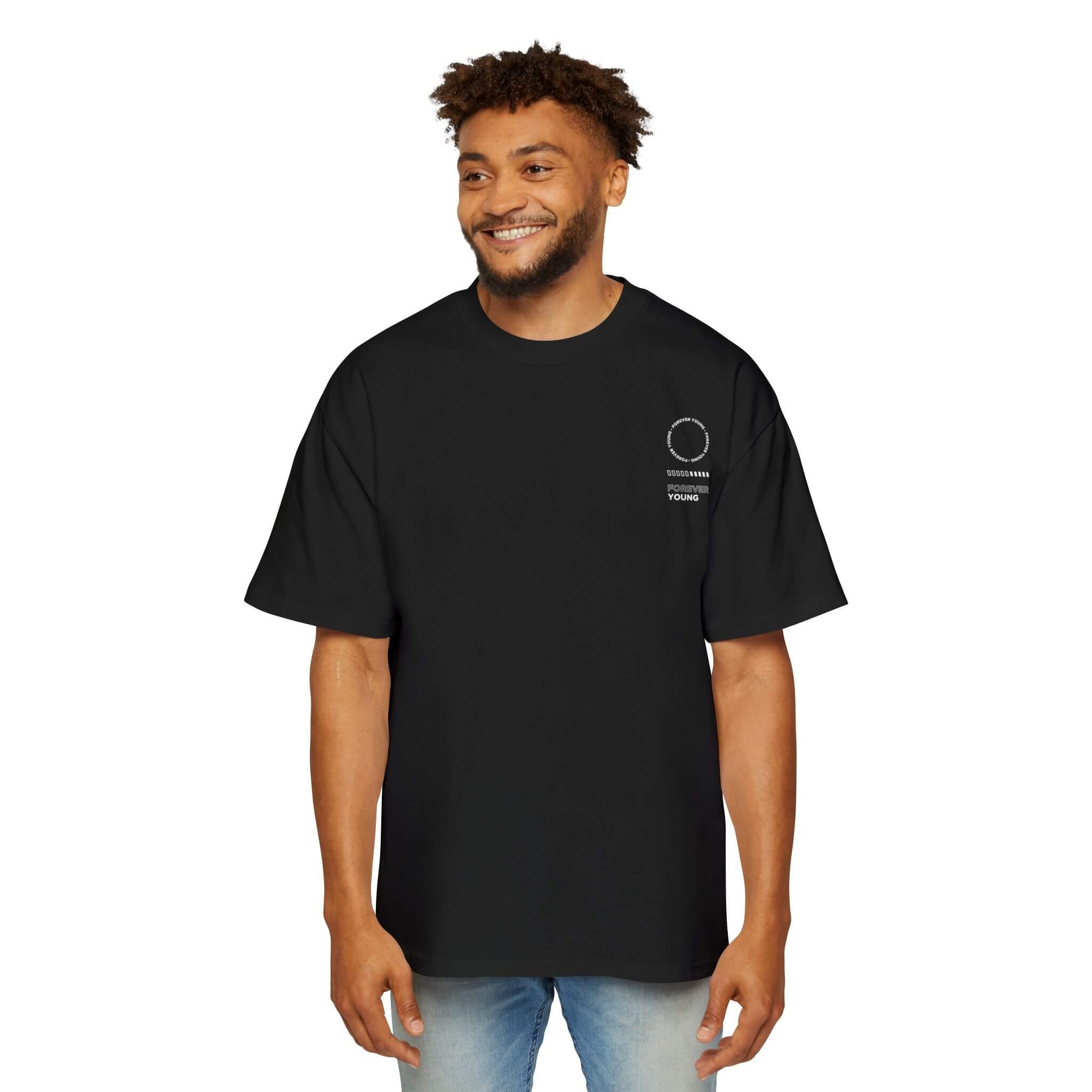 forever-young-black-unisex-tshirt-Front.jpg