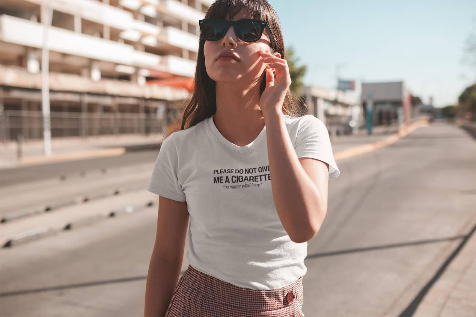 Do Not Give Me a Cigarette No Matter What I Say Baby Tee | Crop Top
