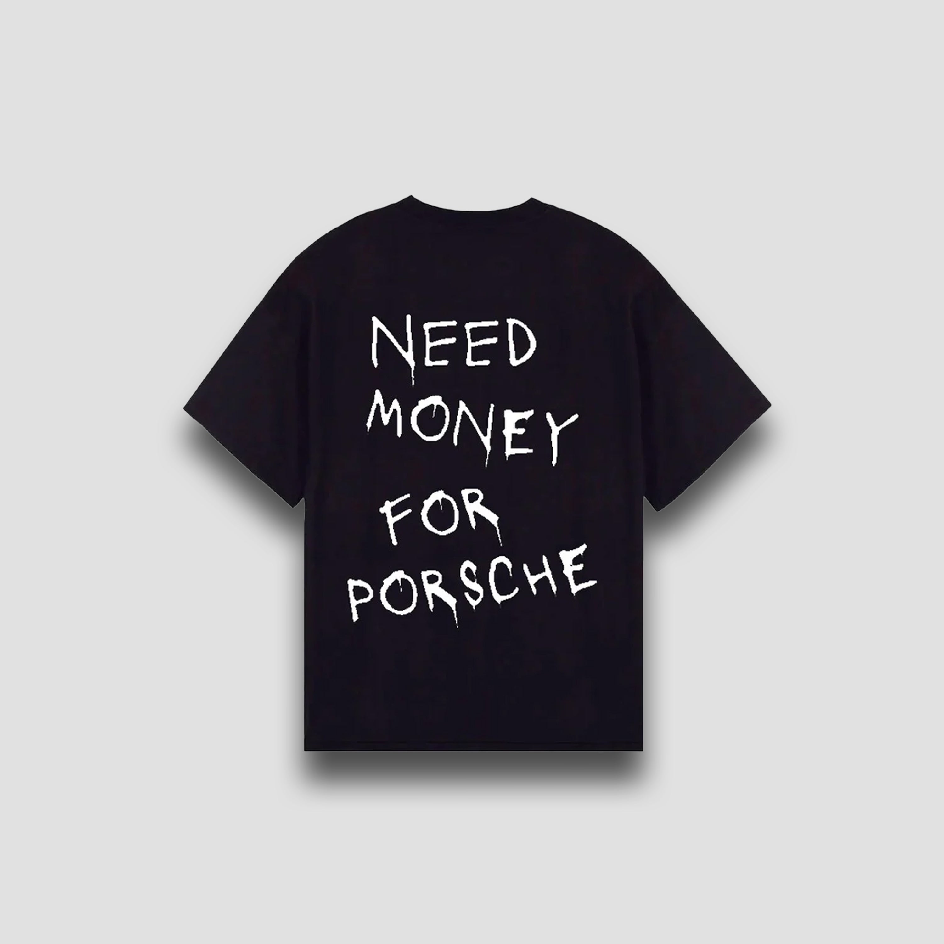 Need Money For Porsche | Women's Oversized Black Tshirt