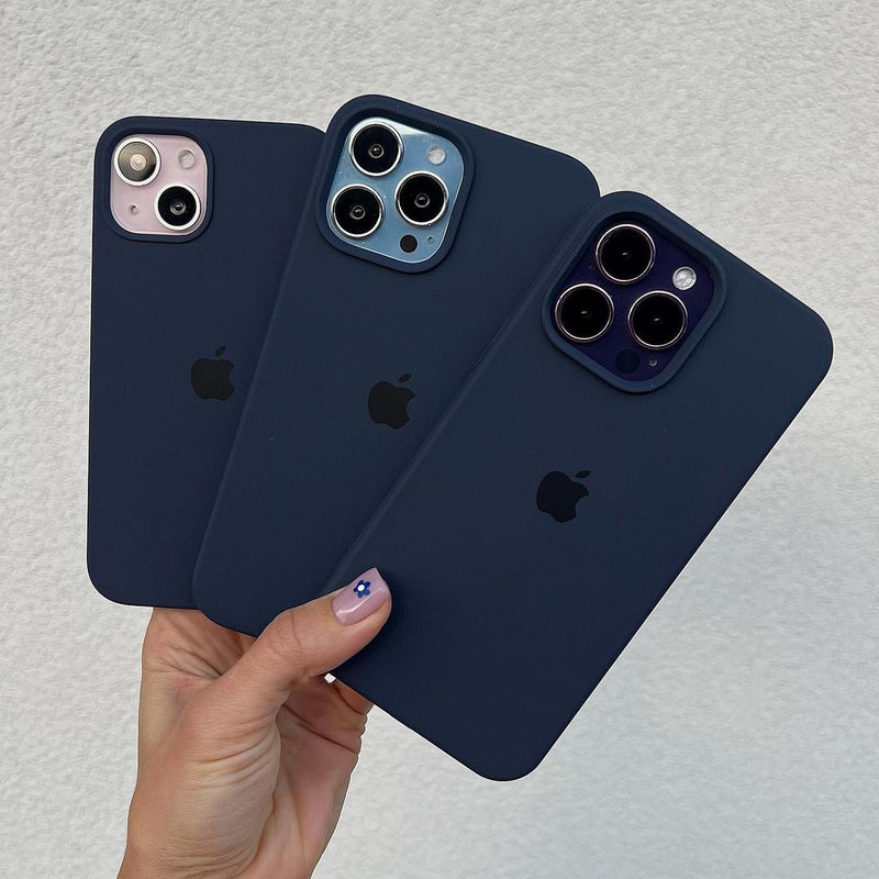 Midnight Blue iPhone Silicone Case – Slim Soft-Touch Silicone Cover | Zyra Drip™
