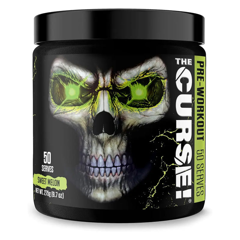 JNX Sports The Curse Pre-Workout Powder – Sweet Melon | Energy & Focus Formula with Creatine, L-Citrulline, Beta Alanine & Caffeine | 50 Servings