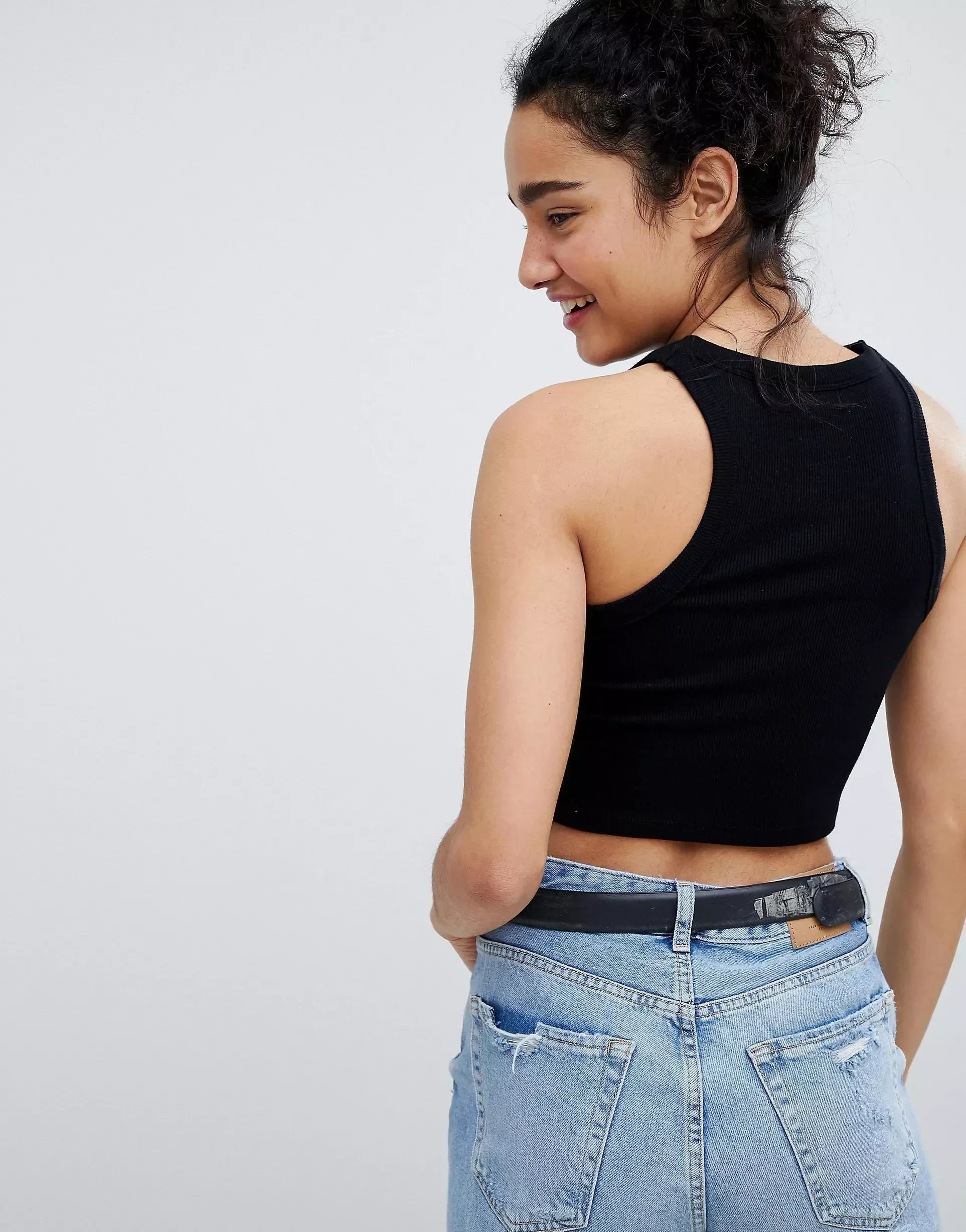 Premium Cotton Tank Top Black