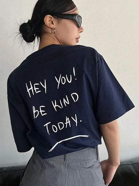 Hey You! Be Kind Today Heavyweight Tee for Gen Z