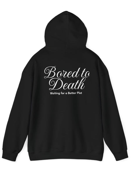 Bored to Death Oversized Hoodie – Black Grunge Streetwear