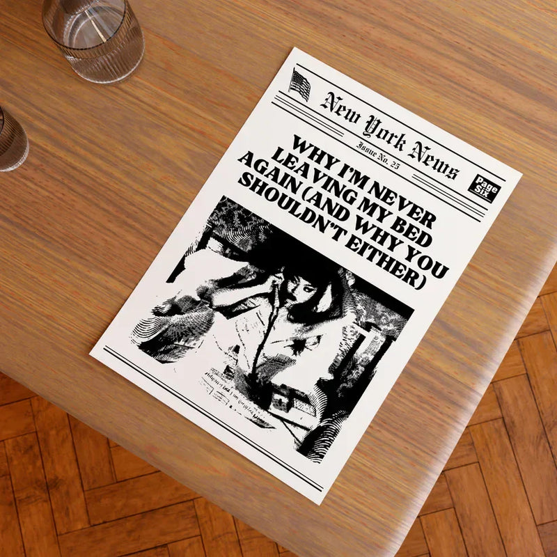 Never Leaving My Bed Poster | Wall Art