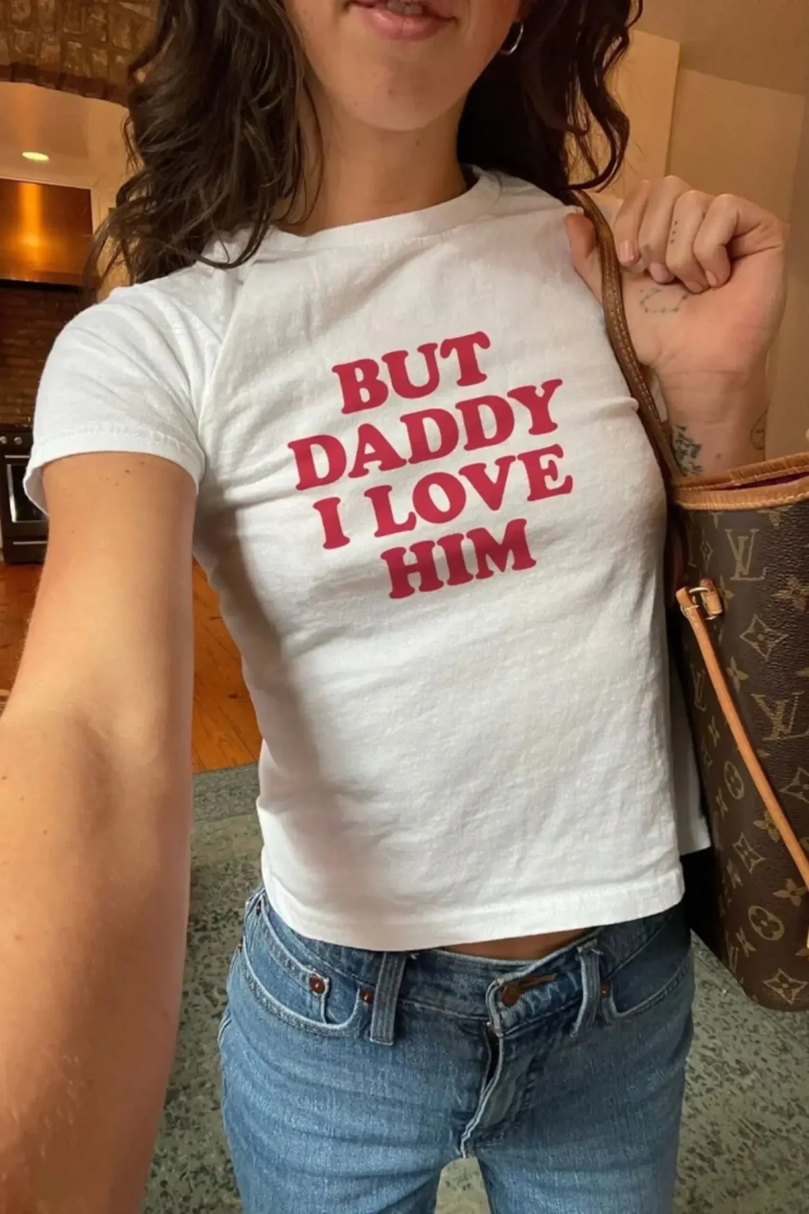 But Daddy I Love Him Baby Tee | Crop Top - SALE