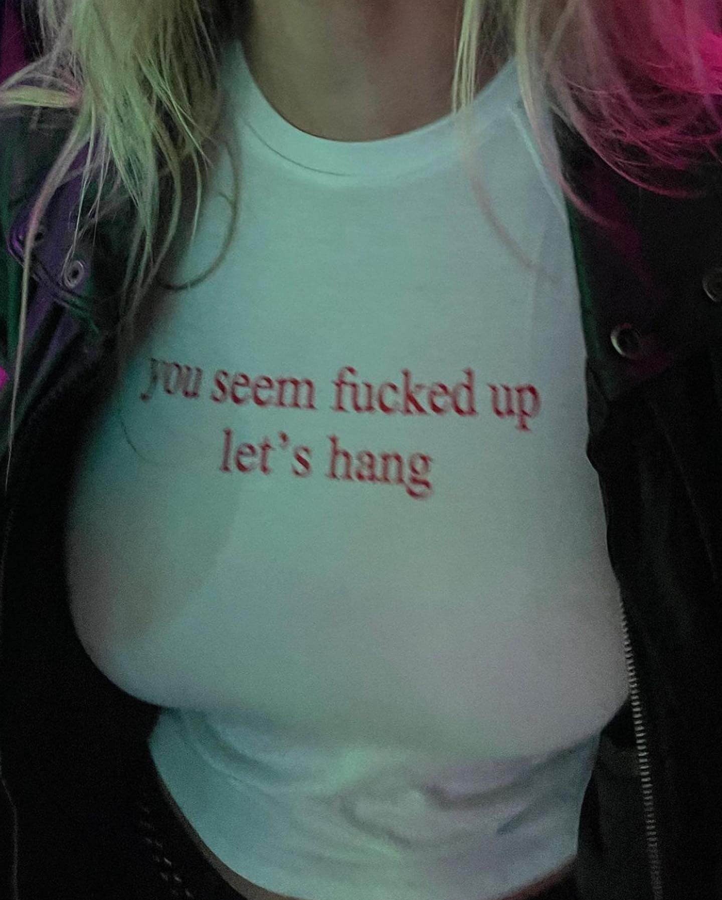 You Seem Fu*ked Up Baby Tee | Crop Top - SALE