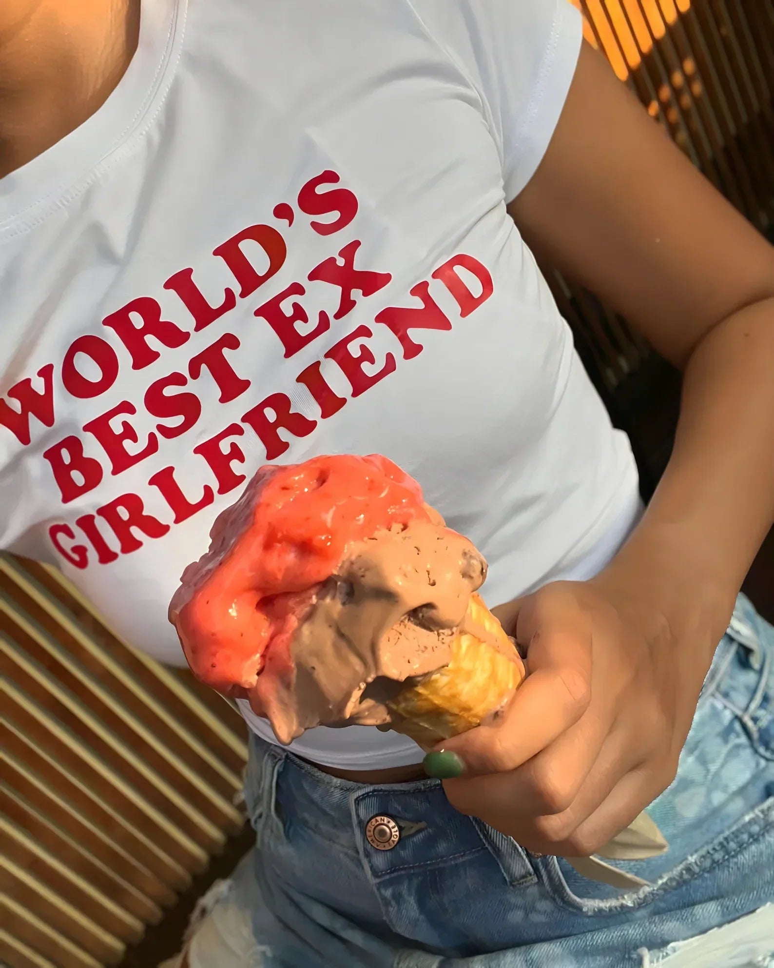 Worlds best ex girlfriend Baby Tee | Crop Top