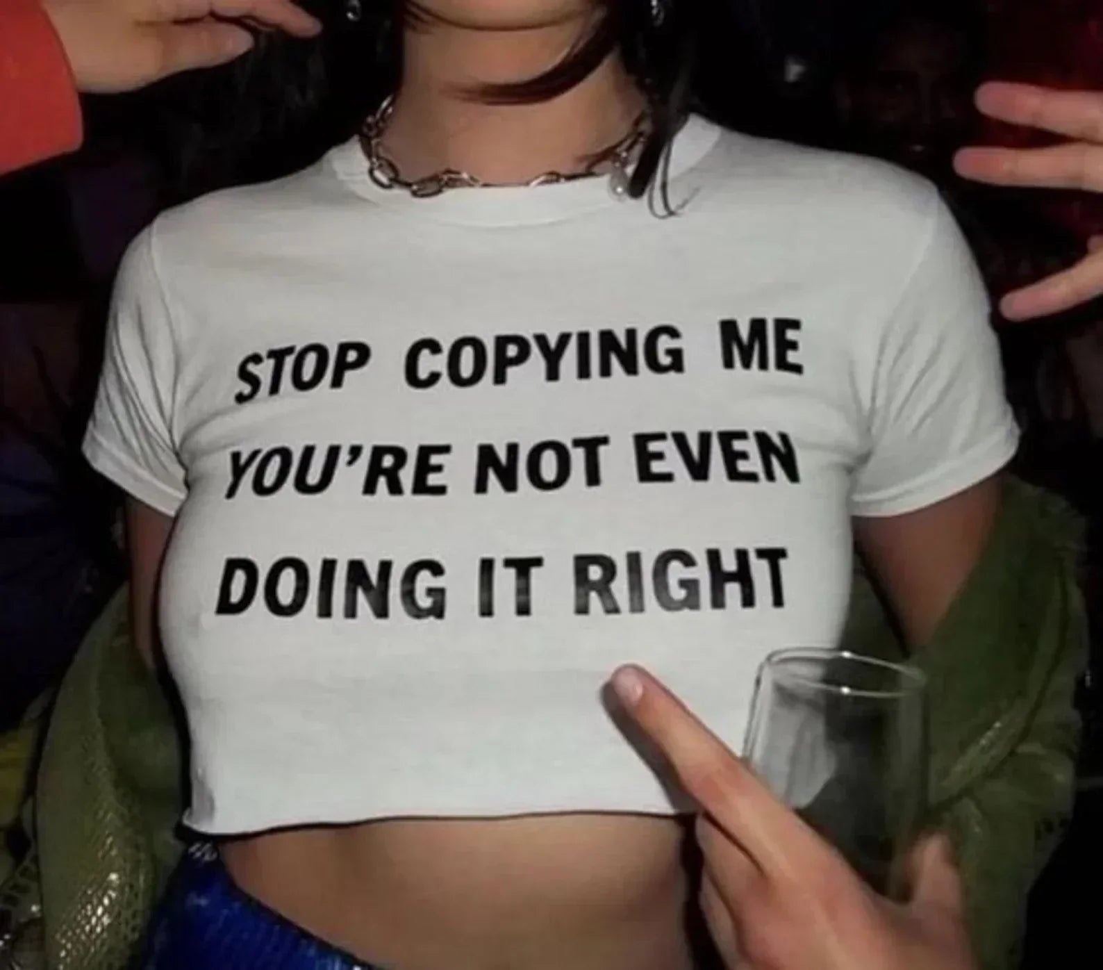 Stop Copying Me Baby Tee | Crop Top - SALE