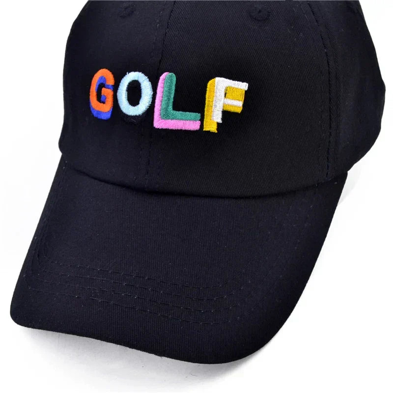 Black GOLF Hat – Embroidered Dad Cap | Zyra Drip