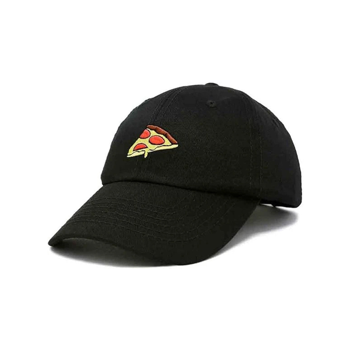 Black Embroidered Pizza Slice Cap.jpg