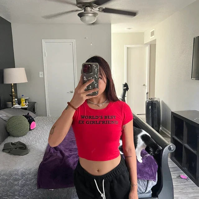 Worlds best ex girlfriend Baby Tee | Crop Top