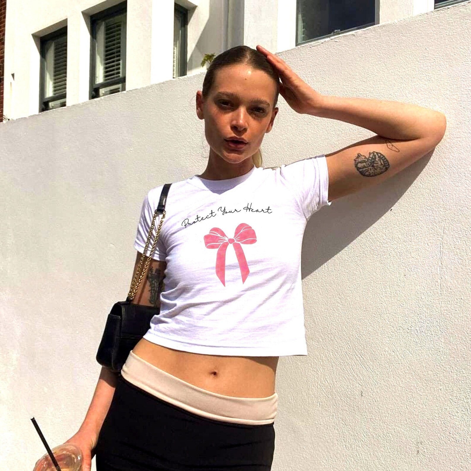 Protect Your Heart Baby Tee | Crop Top