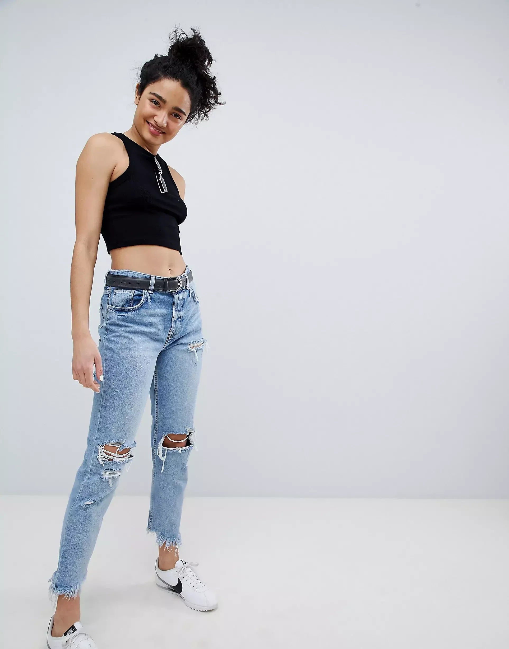 Premium Cotton Tank Top Black