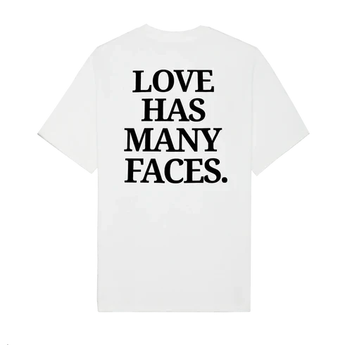Love Has Many Faces Oversized T-Shirt | Drop Sholder