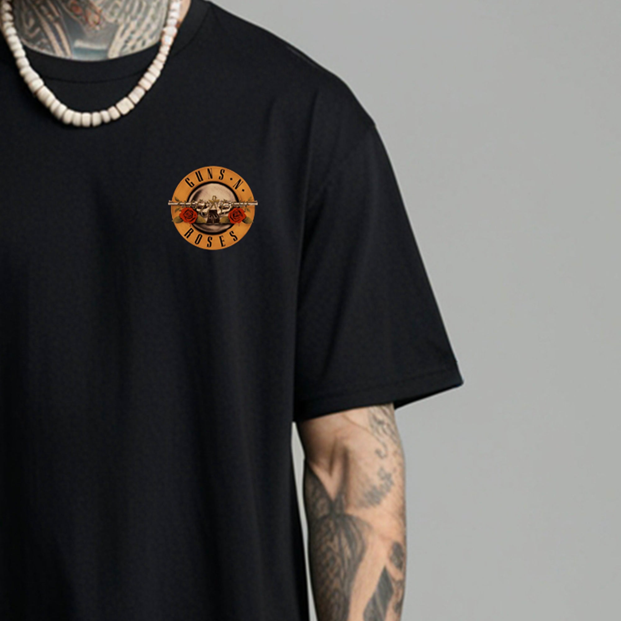 Guns N Roses Men Oversized Printed T-Shirt