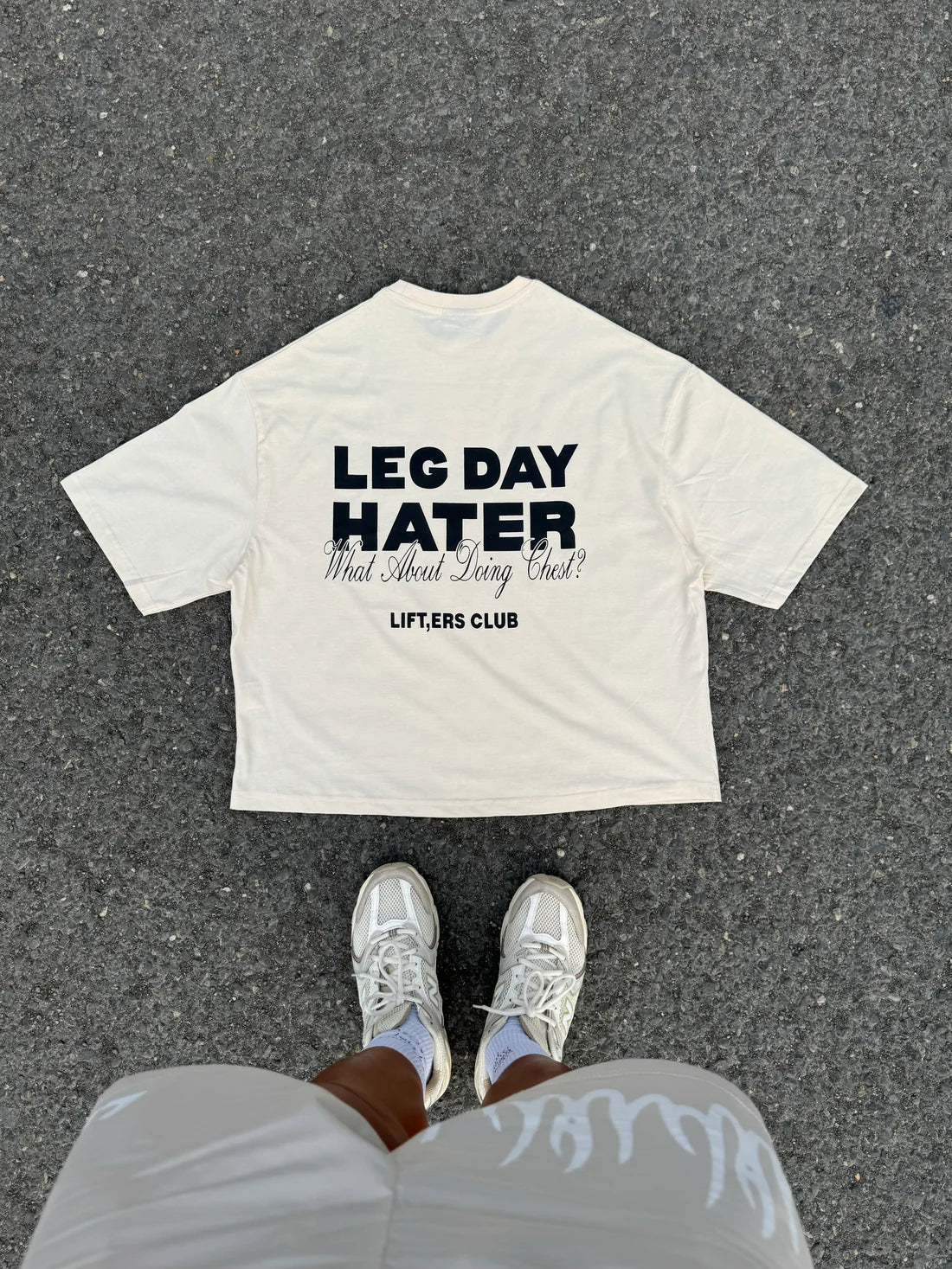 Oversized "Leg Day Hater" Gym Tee