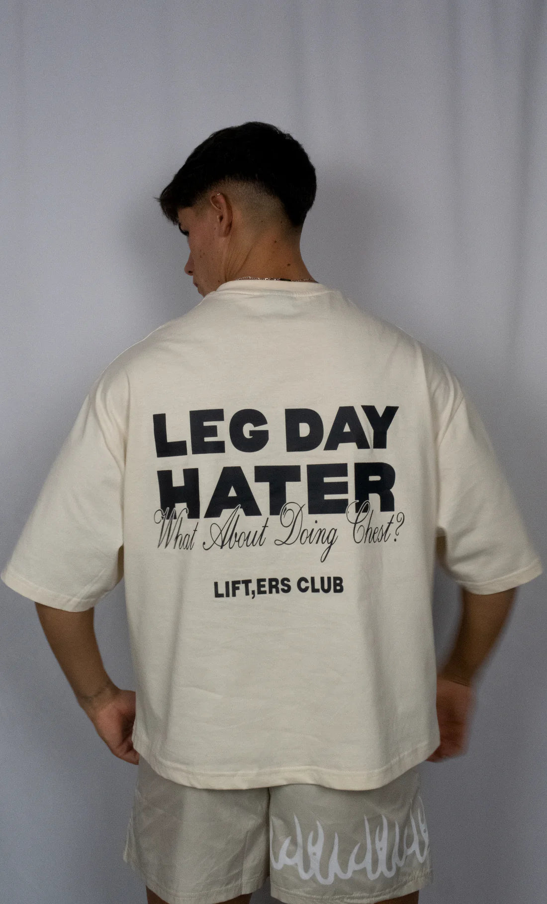 Oversized "Leg Day Hater" Gym Tee