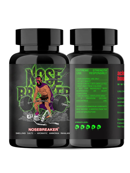 NOSE BREAKER™ Smelling Salts – High Potency Aromatic Ammonia Inhalant (Pack of 2)