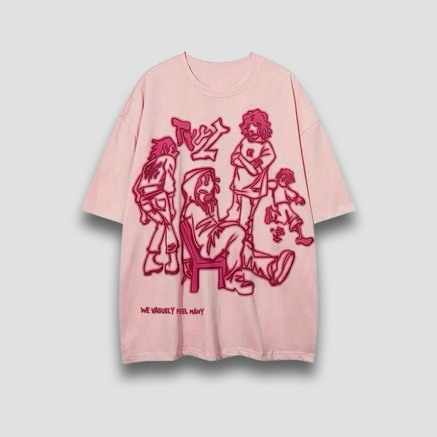 Street Art Graphic Oversized T-Shirt – 180 GSM Premium Cotton