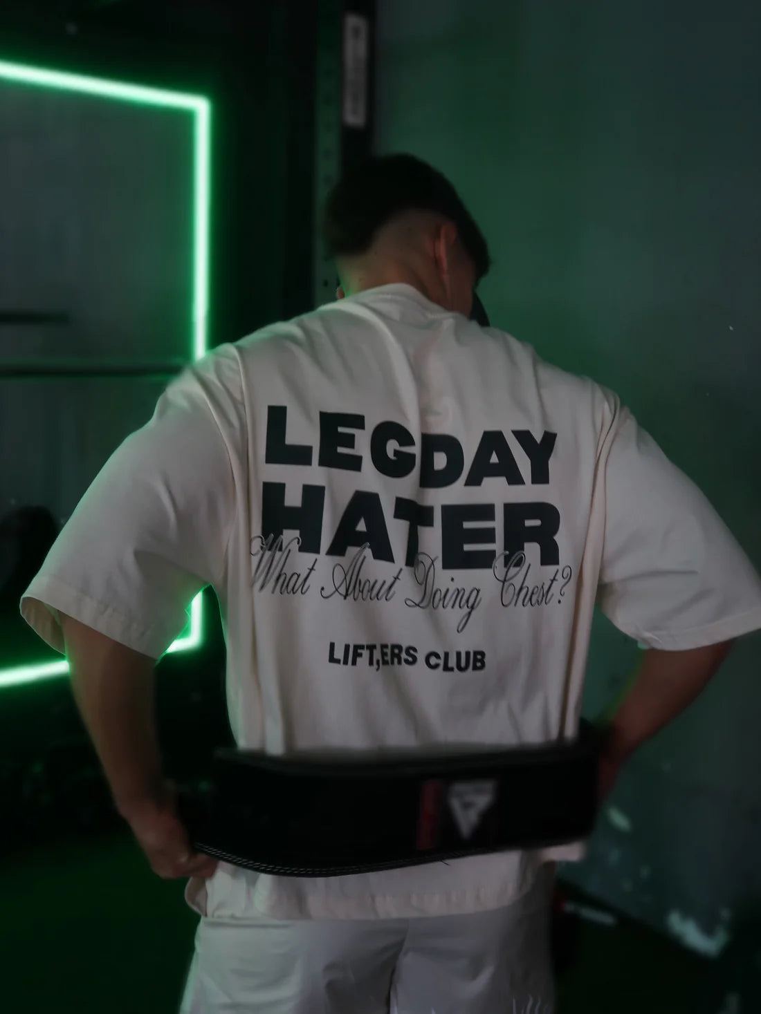 Oversized "Leg Day Hater" Gym Tee