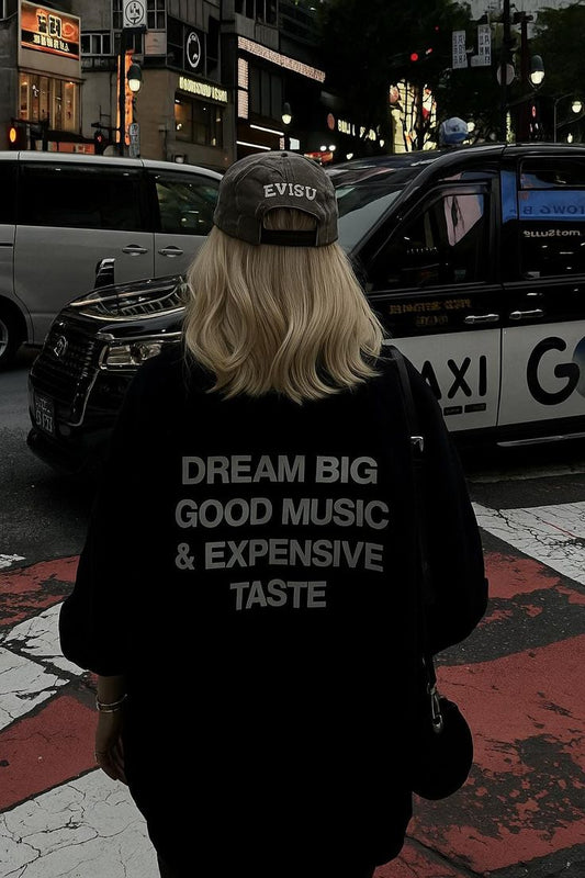 Dream Big Black Uni-sex Hoodie – Streetwear Luxury Style