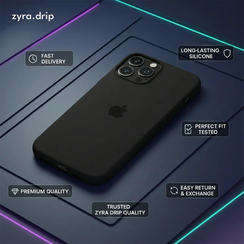 Green iPhone Silicone Cover – Soft Touch, Anti-Slip & Stylish Protection